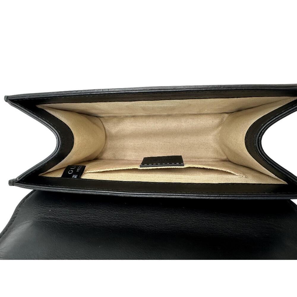 Gucci peony pearl bow crossbody shoulder bag chain strap - Picture 4 of 4